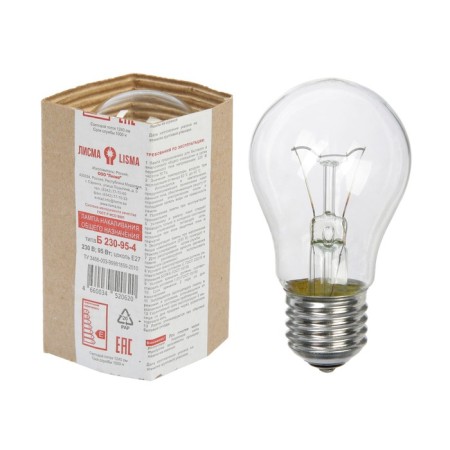 Flood incandescent lamp, b, e27, 95 watts, 230 B