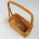Wicker basket, 24 x 13 x 12.5/33.5 cm, sequoia