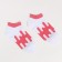 Women's socks, pink/white color, size 25