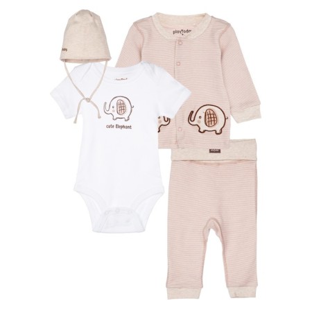 Set for a boy PlayTode: body, blouse, hat, pants, height 68 cm