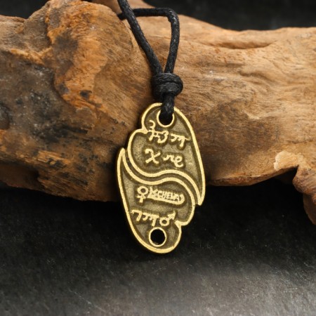 Protective amulet "Magic love anagrams" No. 28, 20x30mm, metallic-1