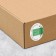 A set of business stickers Hand Made, White, 50 pcs, 4 x 4 cm