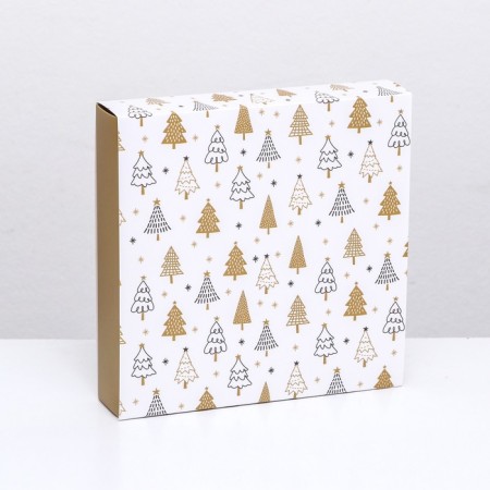 New Year. Box of 16 sweets, 17.7x17.7x3.8 cm, confectionery packaging-6