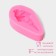 Mold Dolyana "Horn", silicone, 9.2 × 6 × 1.5 cm, pink color
