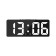 Electronic table hours: alarm clock, thermometer, calendar, USB, 15x6.3 cm, white numbers