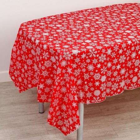 The tablecloth "Snowflakes", 137x274 cm.-1
