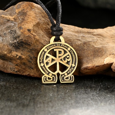 Alpha and Omega-Omega amulet No. 27, metallic-1
