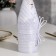 Decoration for champagne "Bridegroom and Bride", black and white