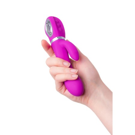 A vibrator with a clitoral stimulator of Jos Joly, Wow-mode, fuchsia, 19.6 cm-6