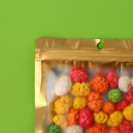 SIP-LOK package with a window, with euroslot, gold, 14 x 20 cm-1