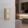 Two -valve touch switch with backlight (champagne) W4522011