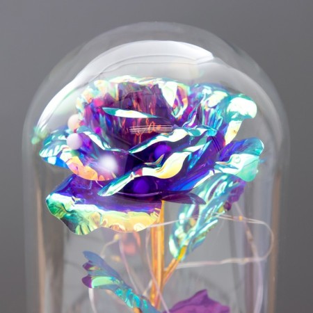 Nightlight "Color Flower" LED from batteries 3haaa 11x11x20 cm-4