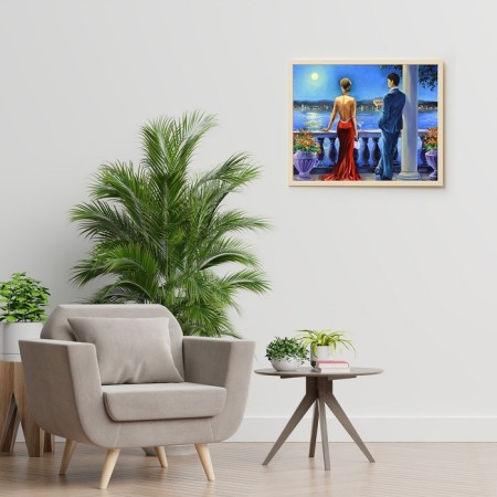 Picture on the numbers "Romantic evening", 40 × 50 cm, 36 colors-2