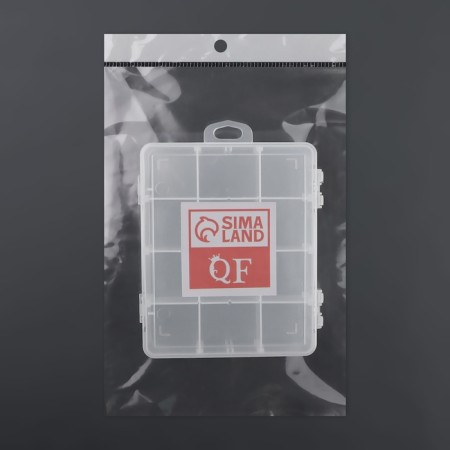 Organizer for decor, with a suspension, mobile cells, 12 cells, 13.8 × 11.3 cm, the color is transparent-6