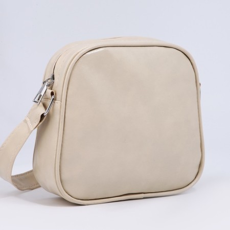 Cross-Bodi Bag on a zipper, beige color-3