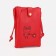 Bag's bag with lightning, external pocket, red color