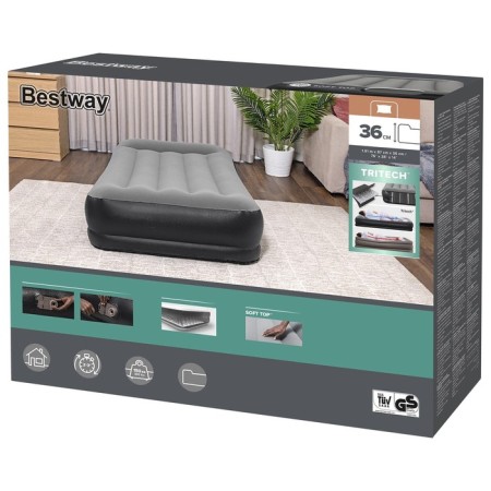 Infaval bed Twin, 191 x 97 x 36 cm, with built -in electric pump, 67723 Bestway-9