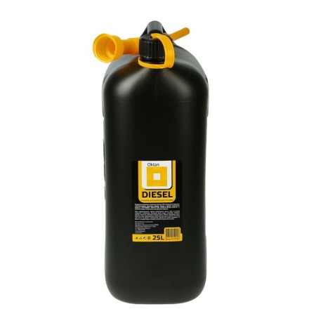 Канистра ГСМ Oktan DIESEL, 25 л, пластиковая, черная-1