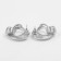 Earrings Metal "Atmosphere" Crown, Color Silver