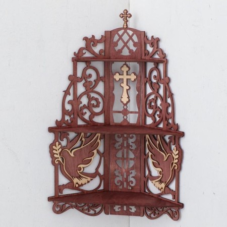 Iconostasis No. 6, nut color, 61x18x39 cm