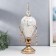 Interior metal souvenir, glass "Elegant Cup" Gold, Krakelyur 49x12.5x24 cm