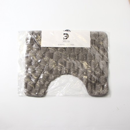 Bathroom mat Ethel "Rombs", col. light gray, 40x50 cm-8