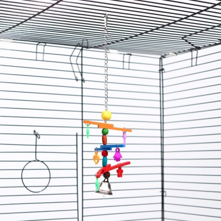 Toy for birds "keychain", mix-9