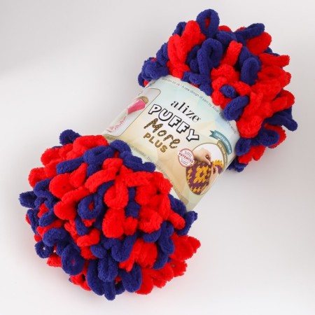 Yarn "Puffy More Plus" 100 % micropoliester 11m/250g (8009)-1