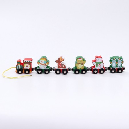 New Year's decor "Magic train" 36x5.4x1.6cm-3
