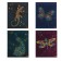 Notebook 96 sheets of Fantastic Animals Cell, Cover Cover Cardboard, Matte lamination, 3D Lacques, Block 60 g/m2, Mix