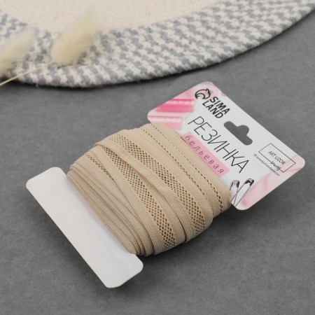 Decorative gum, 18 mm, 10 ± 1 m, beige color-1