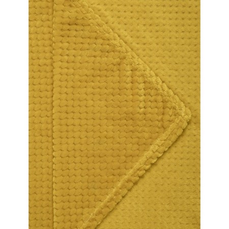 Texrepublic blanket, size 200x220 cm, ocher color-5