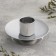 Lotus 2n candlelight of metal per candle, 7.5x2.5 cm, chrome