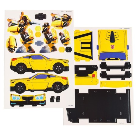 3D designer from the transformer, Bumblebee foam cardboard, 2 sheets-1