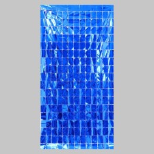 Festive curtain, 100 × 200 cm, blue color