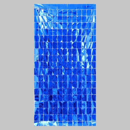 Festive curtain, 100 × 200 cm, blue color