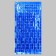 Festive curtain, 100 × 200 cm, blue color