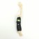 Toy "Burned sausage on a rope" for dogs, 14 cm, black