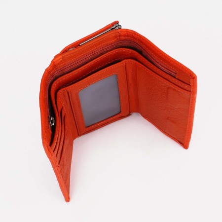 Women's wallet on magnets, orange color-3