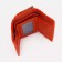 Women's wallet on magnets, orange color