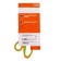 Office scissors 21 cm, plastic handles with rubber inserts, mix