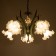 Lyana chandelier 5he27 40w green 45x45x40-90 cm