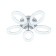 Ceiling light ESCADA, 10283/5LED. 1x120W, LED, 9360LM, 3000/4000/6500K, 600x600x100 mm, chromium color
