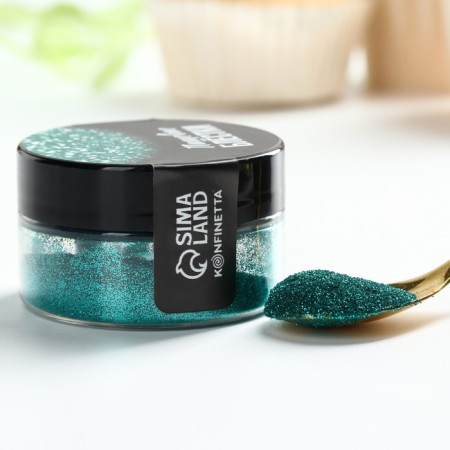 Food Easter sparkles with a small fraction turquoise for cupcakes, cakes and drinks, 5 g.-4
