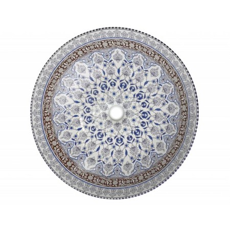 Sink "Marrakesh" 1008, d = 405 mm, without overflow, without opening for the mixer, white-1