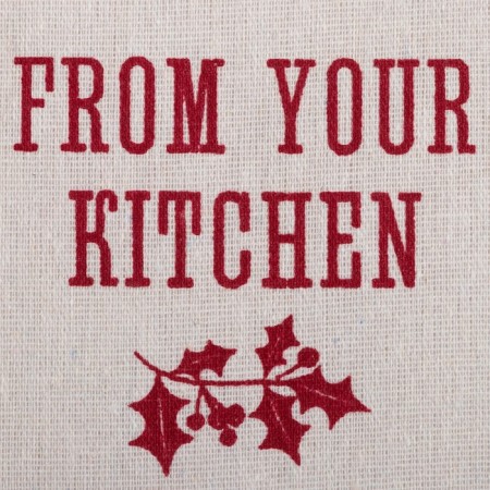 Pocket textile Ethel "From Kitchen" 2 departments, 41x20 cm-3
