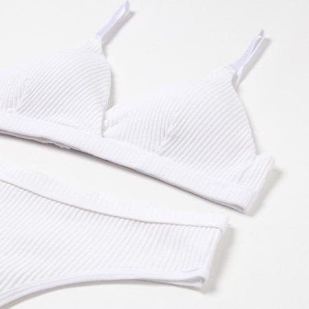 Female set (top, panties) color white, size 44-46-6