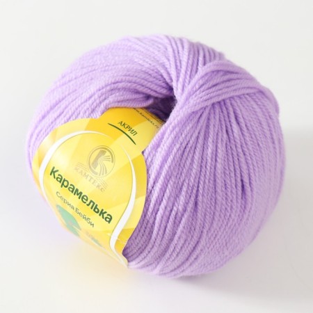 Yarn "caramel" 100% acrylic 175m/50g (180 St. Lilac)-1