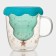 Glass mug with double walls and a Magistro “Christmas tree” lid, 250 ml