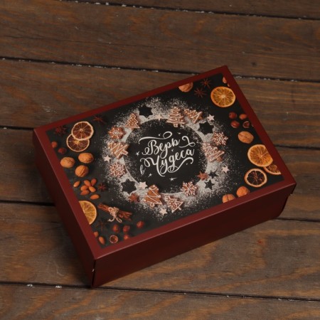 The box is folding, the lid is "believe in miracles" 24 x 17 x 8 cm-1